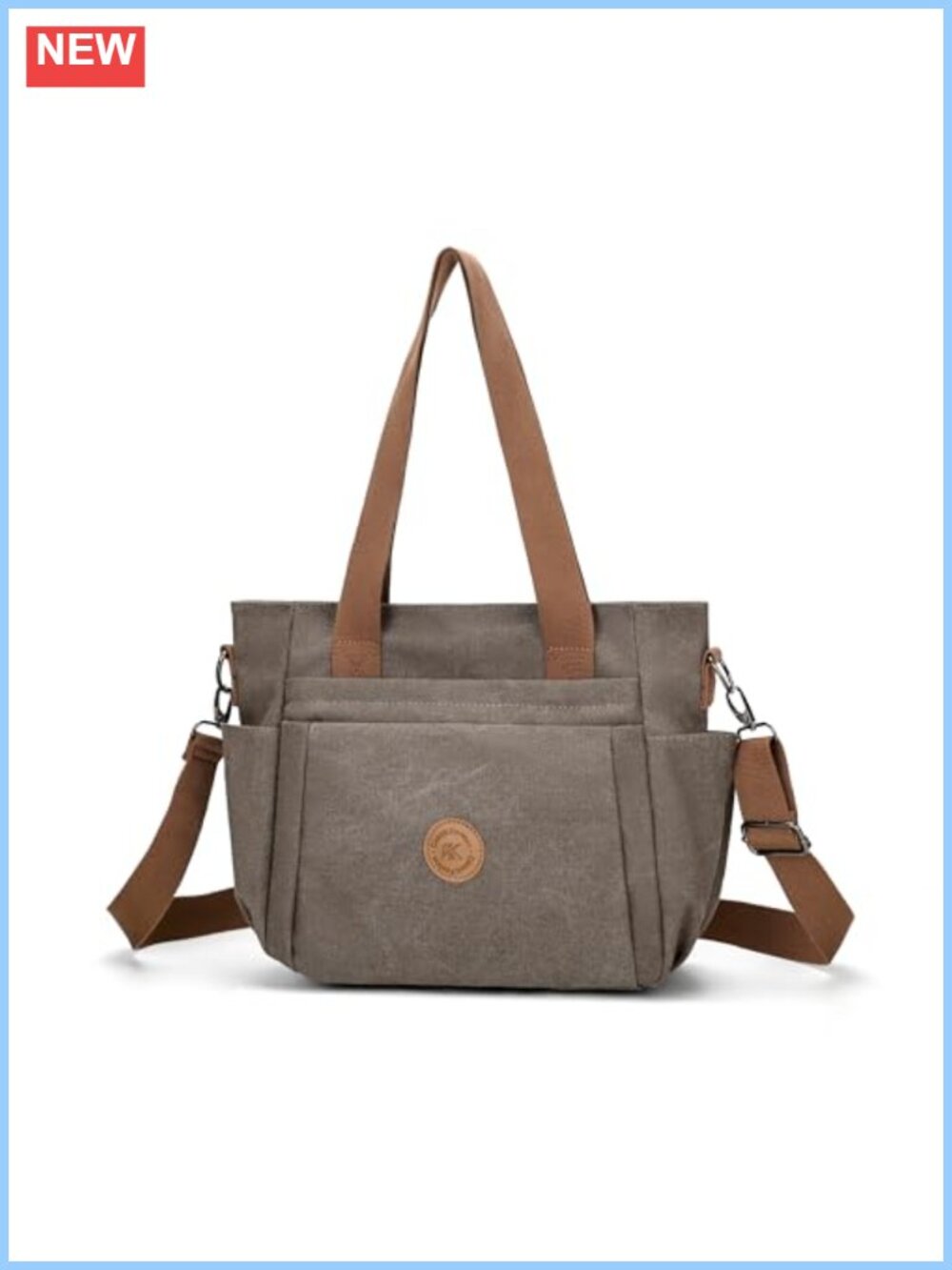 Women's Hobo Handbags Washed Canvas Shoulder Crossbody Bag